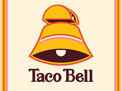Taco Bell branding fast food logo retro taco bell typography vector weekly warm up