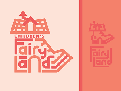 Fairyland amusement park branding children fairy tale geometric lettering logo oakland shoe theme park typography weekly warm up