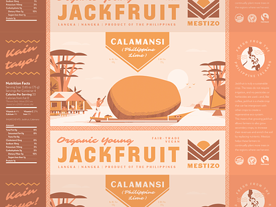 Mestizo (4 of 4) boat branding food illustration island jackfruit label ocean packaging philippines vegan vegetarian