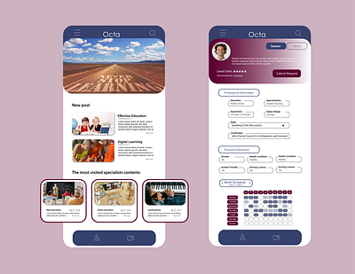 Octa app design illustration ui ux