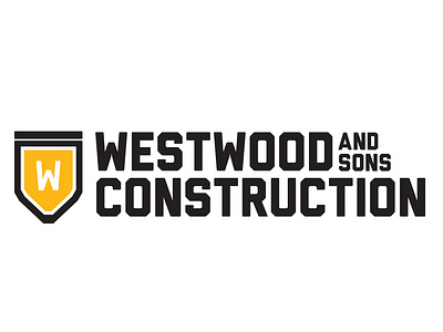 Westwood and Sons Construction Logo construction logo