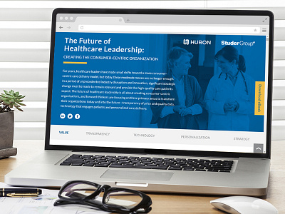 The Future of Healthcare Leadership eBook design digital ebook healthcare infographic