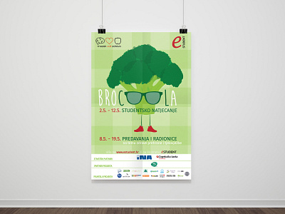 Brocoola poster branding design graphicdesign green healthy illustration logo typography vector vegetable veggies