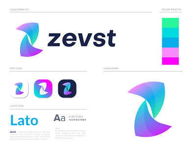 Z letter logo - zevst Branding analytics software app brand identity brand identity design branding branding agency branding concept branding design business data data visualization database letter logo logo logo mark modern symbol technology z letter z logo