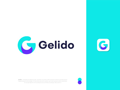 G letter logo design for Gelido abstract logo design agency app icon app icon designer brand identity branding branding design flat logo g g letter g logo g mark gradient graphic designer letter logo logo designer logo mark logotype modern logo symbol