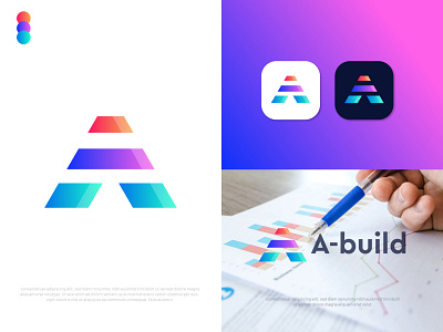 A build Logo design - Modern A logo a a letter a letter logo a logo a mark abstract app icon brand identity branding branding designer build logo builders building logo graphic design logo graphic designer letter logo logo design agency logo designer logotype modern logo