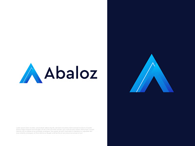 A letter logo design for Abaloz a a logo a mark abstract abstract logo agency app icon app logo brand and identity branding branding agency branding design business identity letter logo lettering logo logo mark logodesign logodesigns logotype