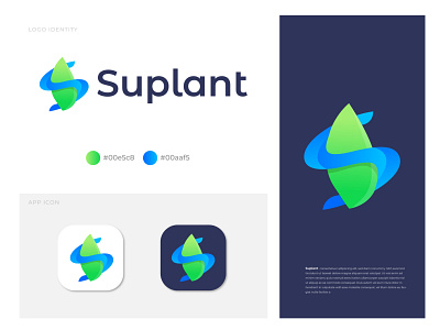 Modern Logo Design for Suplant agency agency logo brand designer brand identity branding branding design creative logo design letter logo logo designer logo designers logotype modern logo plant logo plant tree logo s s logo s mark simple tree logo