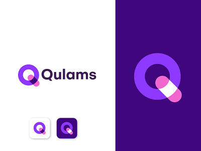 Modern Q letter logo design for Qulams abstract app brand identity branding agency colorful logo creative logo flat logo identity designer illustration letter logo logo logo designer logotype minimal logo modern logo q q letter q logo q mark symbol