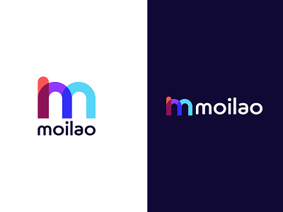 Modern M letter logo moilao abstract app brand identity branding agency colorful logo creative logo flat logo identity designer illustration letter logo logo logo designer logotype m m letter m mark m picture logo minimal logo modern logo symbol