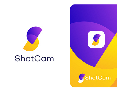 Modern Branding app logo design for ShotCam app app logo brand identity branding corporateidentity design graphic design grid system illustration letter logo logo logo designer logo mark logoinspirations logotype modern logo s logo s mark technology vector