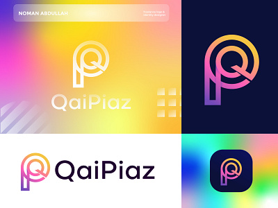 Brand identity design for QaiPiaz brandidentity branding idenntity brandingdesign brandmark corporate identity corporate logo corporatedesign design logo designer grafico designs piration gradient logo logocreation logoexcellent logofolio modern design p letter p logo pq lgo q letter q logo