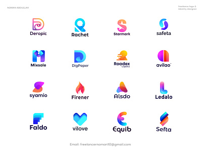 Modern Logo Design Collection branding conceptual logo creative logo design financial logo fintech logo flat it logo logo logo design logo designer logo designer for hire logotipo logotype minimal modern logo software logo tech logo