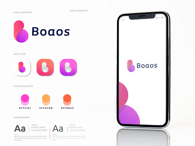 Branding Logo design for Boaos abstract app icon b logo b mark brand identity branding design letter logo logo logo and branding logo branding designer logo designer logo icon logo maker logo mark logos logotype modern logo trending logo typography logo