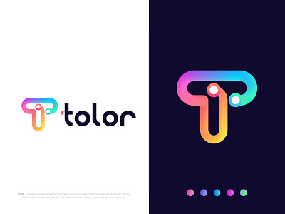 Modern transection T letter logo design for tolor abstract agency bank transfer brand identity branding business colorful design illustration logo logo designer logotype modern noman abdullah t letter logo t logo tech transaction logo transection transfer logo