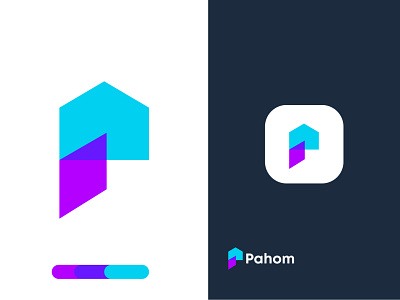 Modern (p+home) branding logo design for pahom a b c d e f g h i j k l m n brand brand identity branding brandmark design home logo icon identity logo design logo designer logotype mark minimal monogram o p q r s t u v w x y z p letter logo phome logo symbol typography