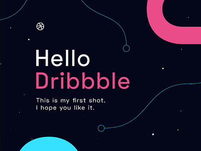 Hello Dribbble! design dribbble hello vector