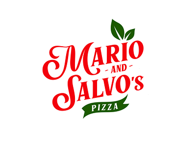 Mario & Salvo's Pizza Logo branding design logo typography vector website