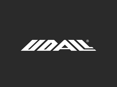 Udall branding design flat illustrator logo minimal typography vector