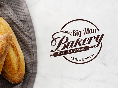 big man bakery logo design app branding business logo design flat hanif mia icon logo logo design logo design branding logo design concept minimal