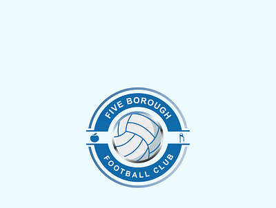 Five Borough football logo designs branding business logo design flat hanif mia icon logo logo design logo design branding logo design concept