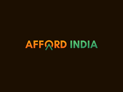 Afford india branding logo