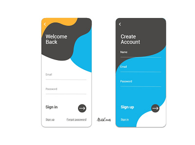 Sign in/ Sign up app design landingpage sign in sign up signup space ui ux web