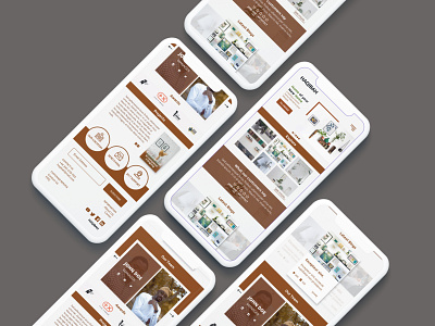 HOME DECOR WEB TEMPLATE MOCK UP design landingpage mobile mobile design mockup ui ux web