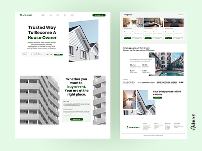 Real Estate Landing Page design estate home landing pagee real estate