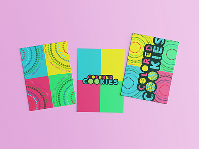 Colored Cookies branding carteles diseño gráfico illustration ilustración logo design logotype marca merchandising typography