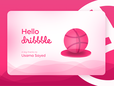 Hello Dribbble! Dribbble First Shot