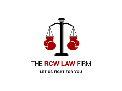 RCW Law branding design identity law logo