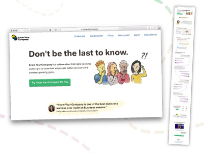 Know Your Company homepage redesign