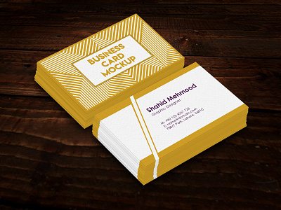 Awesome set of Business Card PSD Mockup