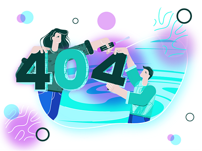 404 Illustration | Fractools