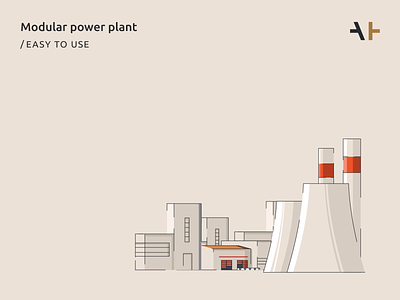 Industrial Buildings | Aurum Energy animation automated buildings chp plants color design easy tu use energy graphic design icon illustration indutry motion graphics power power plants vector