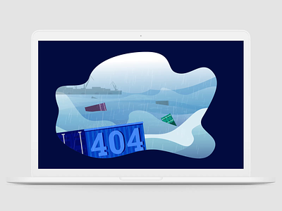 404 Animation | Port Szczecin 404 animation color design eror graphic design illustration lightning motion graphics port sea storm ui ux vector web web design web page website