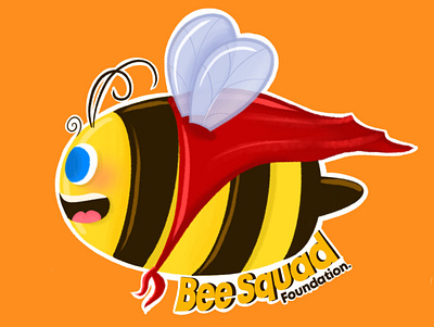 Bee Squad branding cartoon design graphic design illustration logo