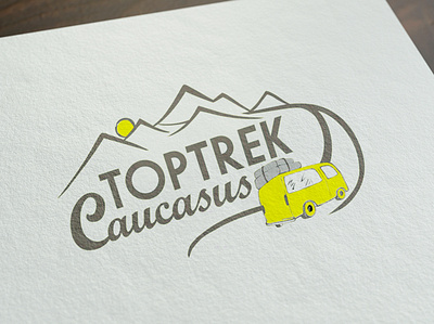 logo for hiking and trekking tours company branding logo