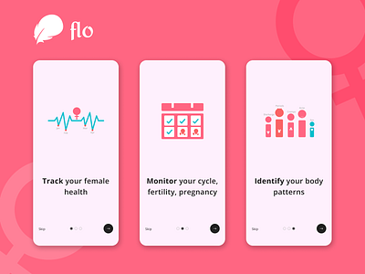 Splash Screen Design for Flo app