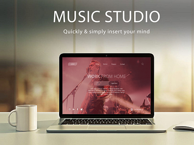 Music Studio Landing Page UX-UI