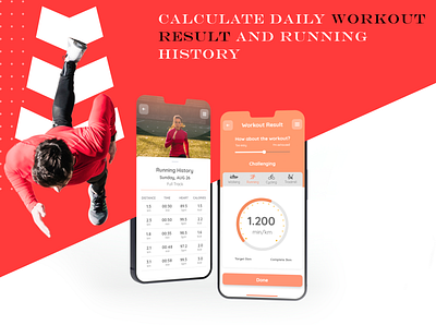 Running Track App History 🏃🏃🏃 app app design body exercise fitness graphic gym icon load mobile mobile app running strength trainer trainers ui ux uxdesign weight workout
