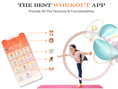 Workout App Menu Screen andoid app clean design designer exclusive exercise fitness graphic gym health heatmap interface ios mobile running simpel training typography ux workout