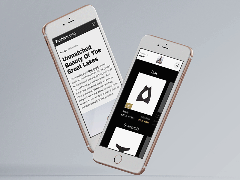 2 Screens Animation iphone mobile principle ps responsive sketch store ui ux web wp