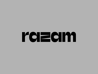 Razam branding design logo portfolio sketch typography ui vector