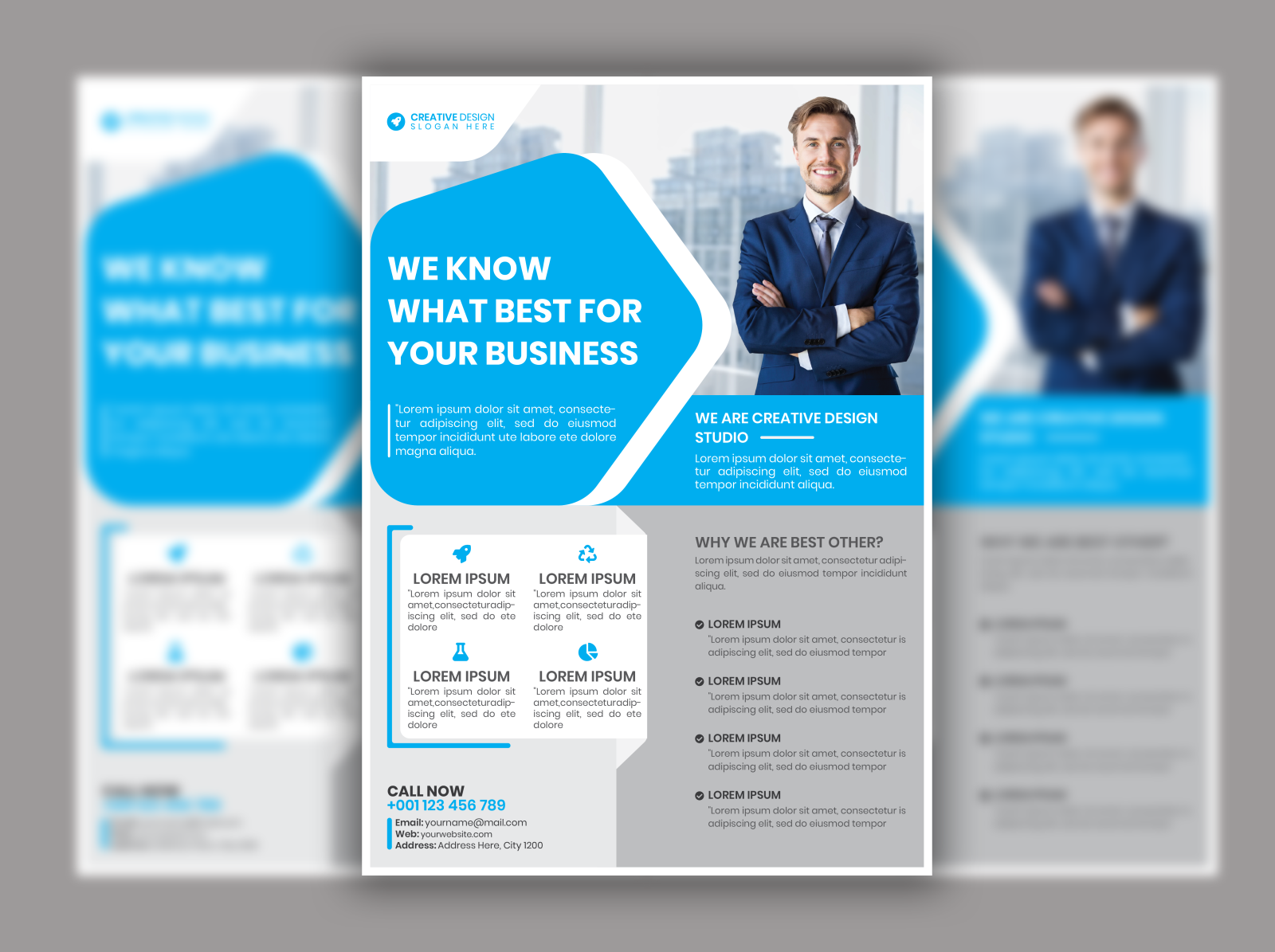 Corporate Flyer Design Template by Md Yeasin Hossain on Dribbble