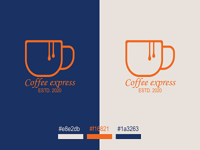 Coffee Express brand identity coffee logos coffee mug coffee shop coffeeideas design logo logos minimalist logo