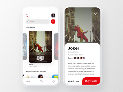 Cinema App design mobile mobile app design mobile design mobile ui ui ui ux design ui design uiux ux