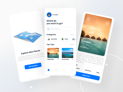 Travel Agency App (Traveta) mobile mobile app design mobile design mobile ui travel travel app ui ui design uiux