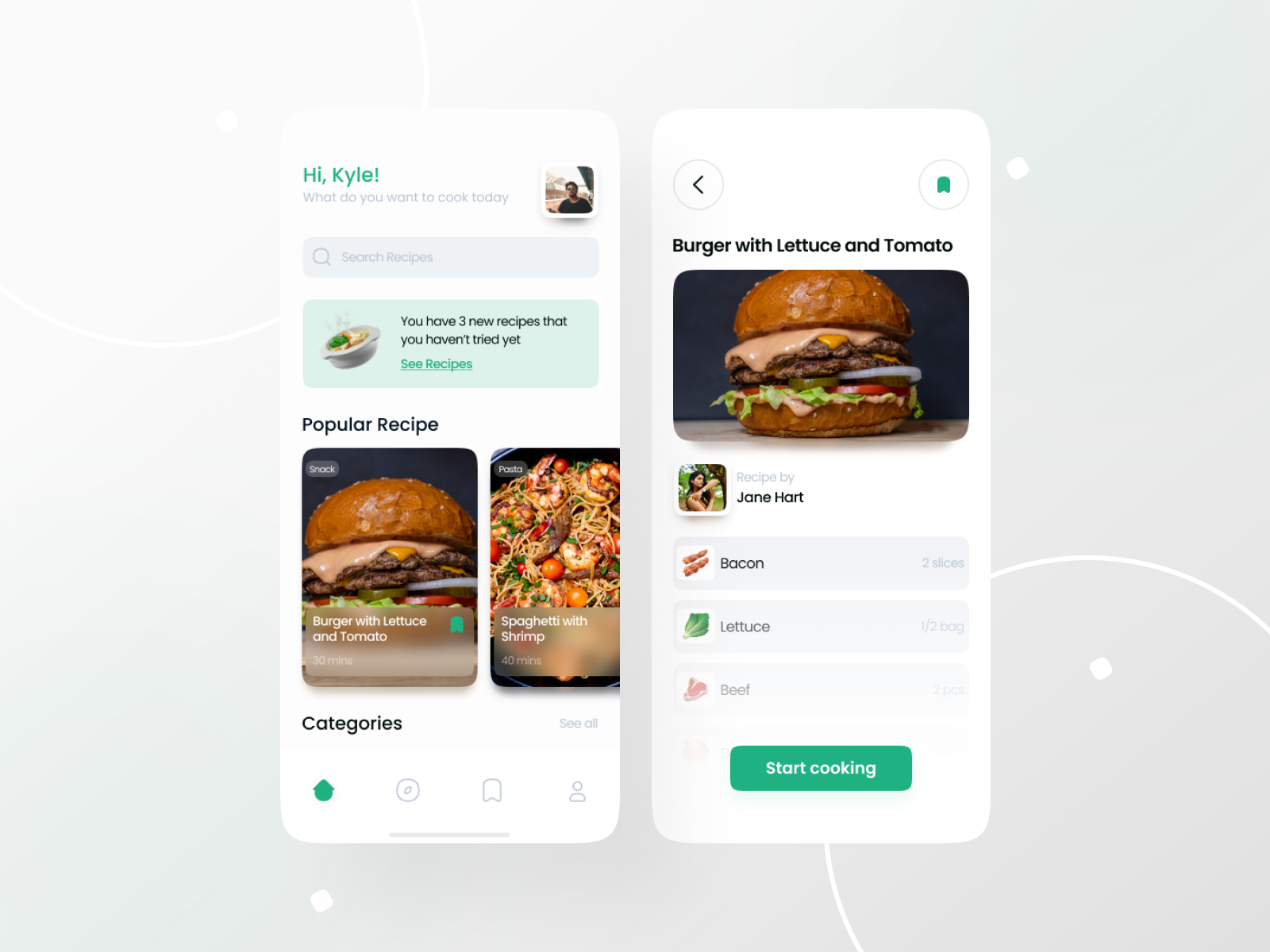 Food Recipe App by Jesutomiwa on Dribbble